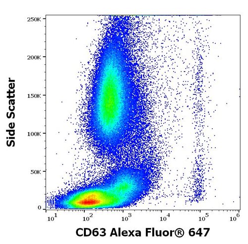 Anti-Hu CD63 Alexa Fluor<sup>®</sup> 647